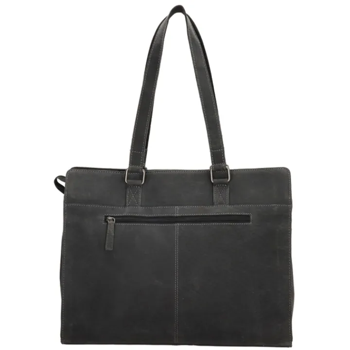 Shoppers|Schoudertassen>Hide & Stitches Idaho Eclipse Laptoptas zwart
