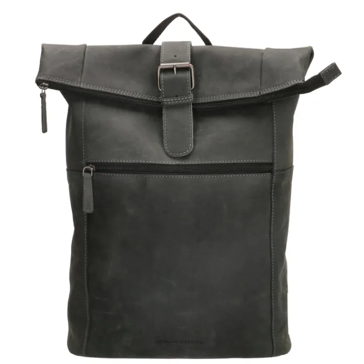 Kleine Rugzakken|Daypack>Hide & Stitches Idaho Rolltop Backpack 15,6" black