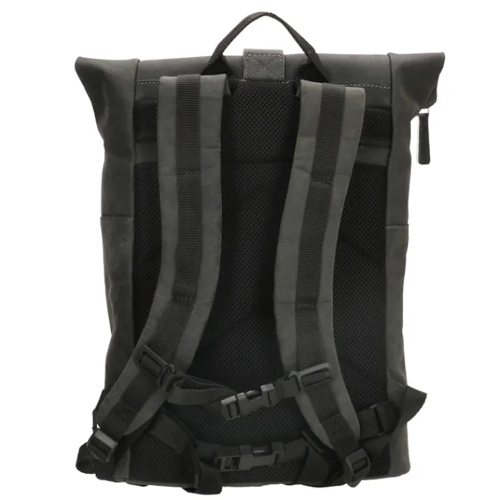Kleine Rugzakken|Daypack>Hide & Stitches Idaho Rolltop Backpack 15,6" black