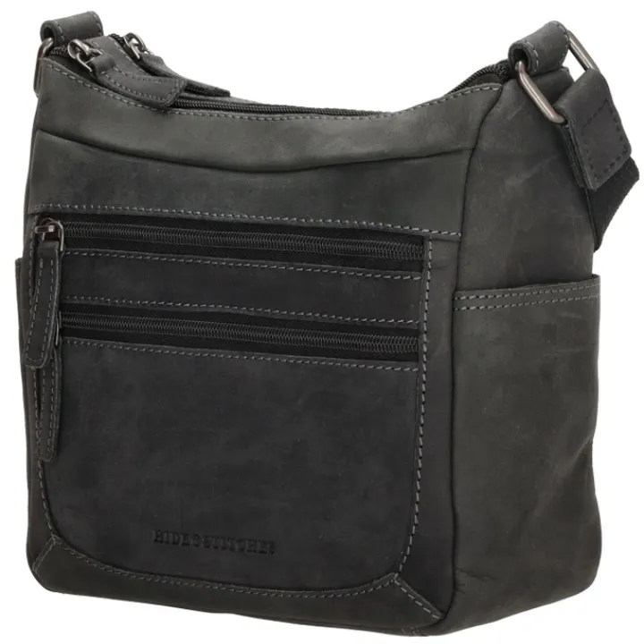 Schoudertassen|Crossbody>Hide & Stitches Idaho Shoulderbag black