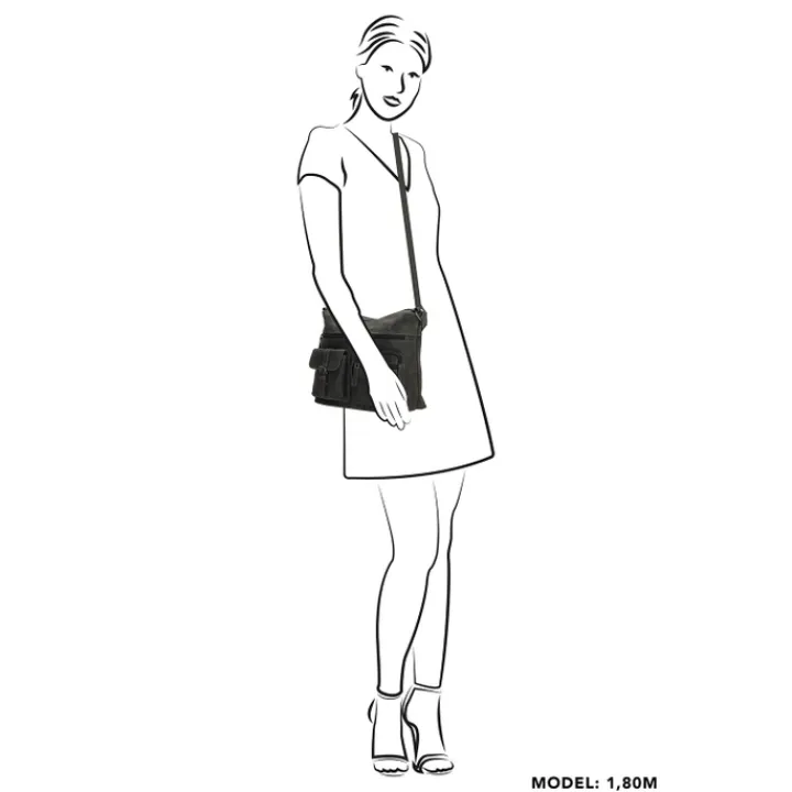 Schoudertassen|Crossbody>Hide & Stitches Idaho Shoulderbag black