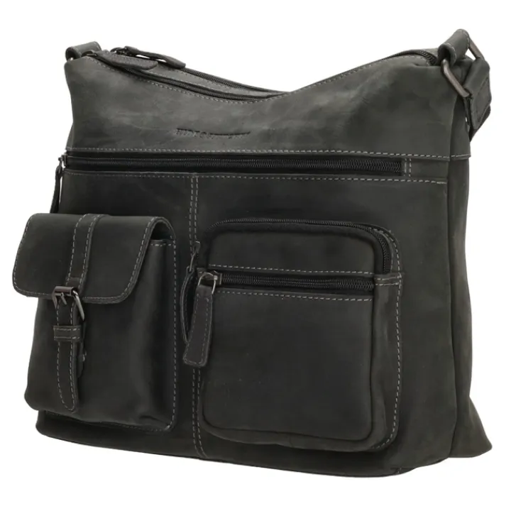 Schoudertassen|Crossbody>Hide & Stitches Idaho Shoulderbag black