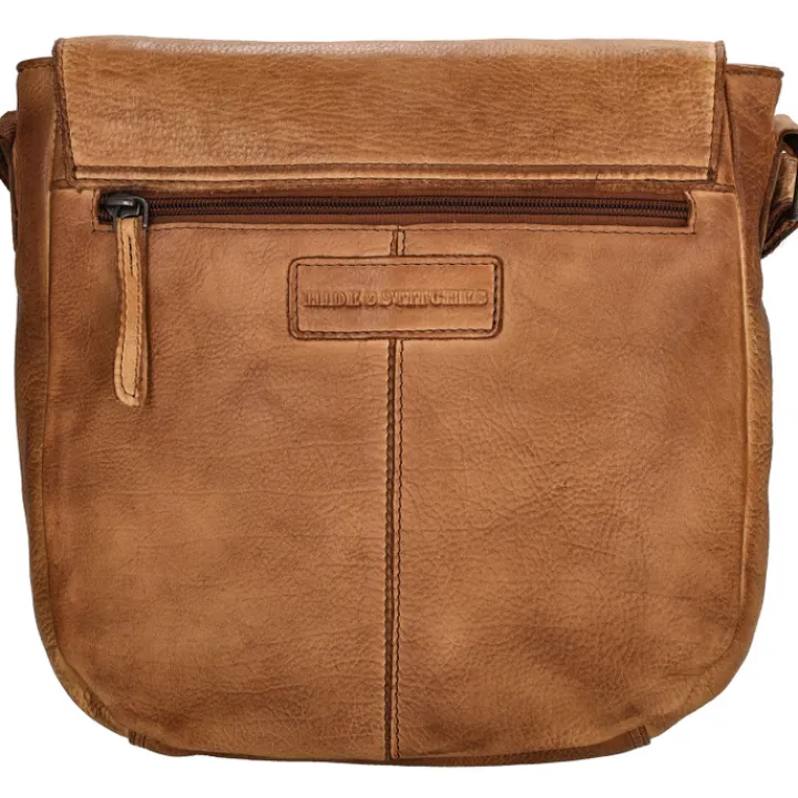 Schoudertassen|Crossbody>Hide & Stitches Idaho Shoulderbag cognac