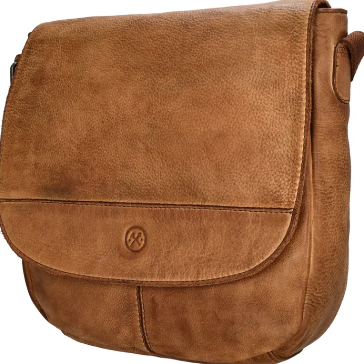 Schoudertassen|Crossbody>Hide & Stitches Idaho Shoulderbag cognac