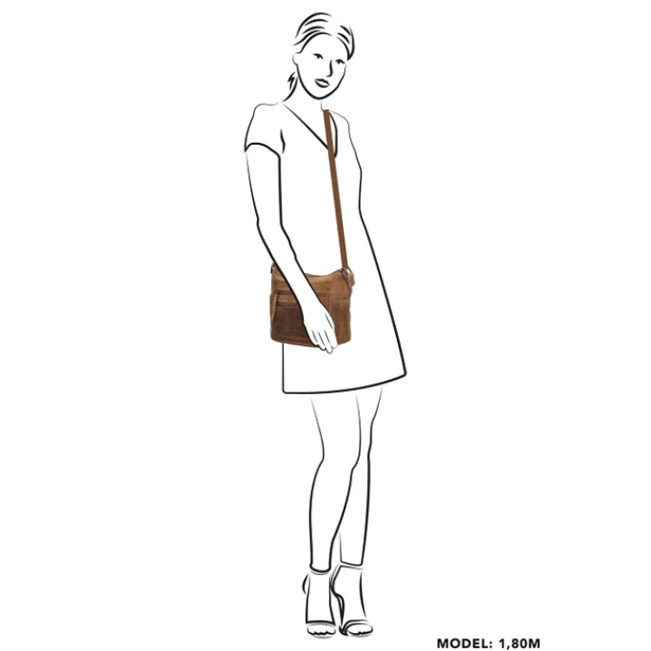 Schoudertassen|Crossbody>Hide & Stitches Idaho Shoulderbag brown