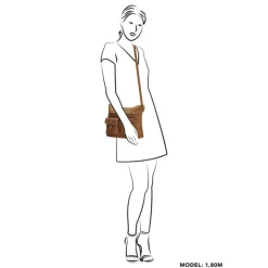 Schoudertassen|Crossbody>Hide & Stitches Idaho Shoulderbag darksand