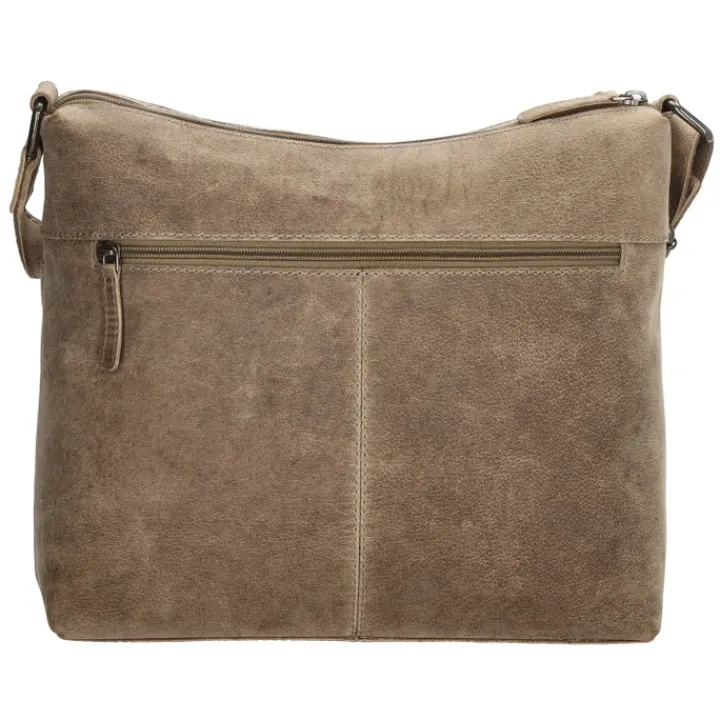 Schoudertassen|Crossbody>Hide & Stitches Idaho Shoulderbag darksand
