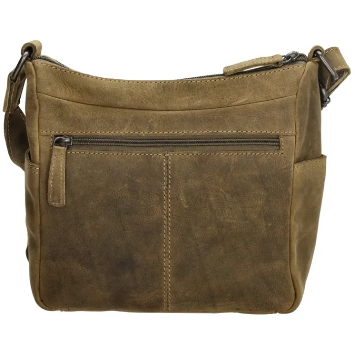 Schoudertassen|Crossbody>Hide & Stitches Idaho Shoulderbag olivegreen
