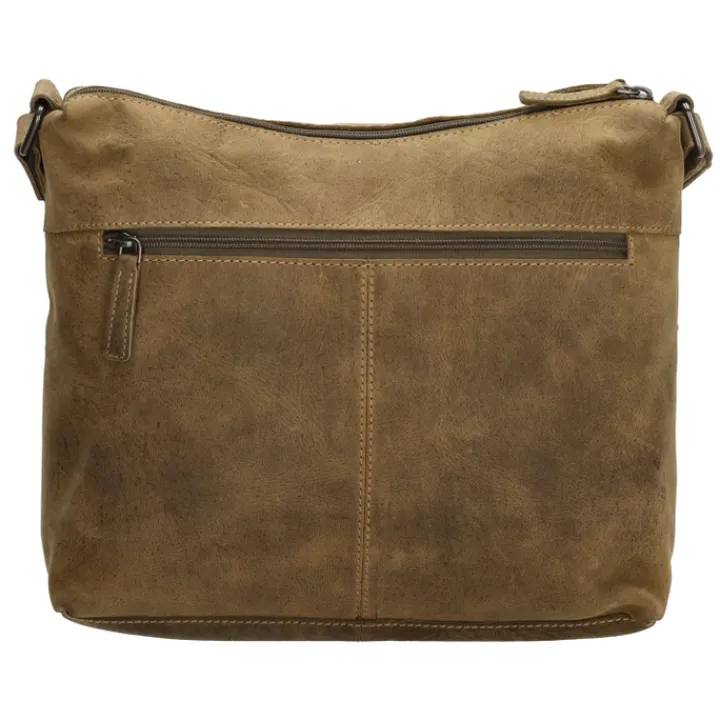 Schoudertassen|Crossbody>Hide & Stitches Idaho Shoulderbag olivegreen