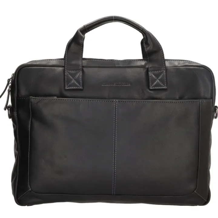 Herentassen|15.6 Inch Laptoptassen>Hide & Stitches Japura Laptopbag black
