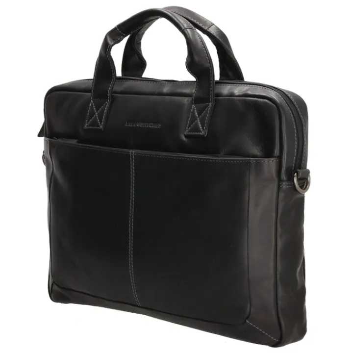 Herentassen|15.6 Inch Laptoptassen>Hide & Stitches Japura Laptopbag black
