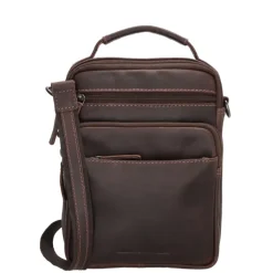 Schoudertassen|Crossbody>Hide & Stitches Japura Reporter dark brown