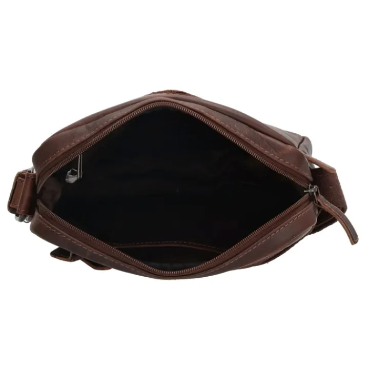 Schoudertassen|Damestassen>Hide & Stitches Japura Shoulderbag darkbrown
