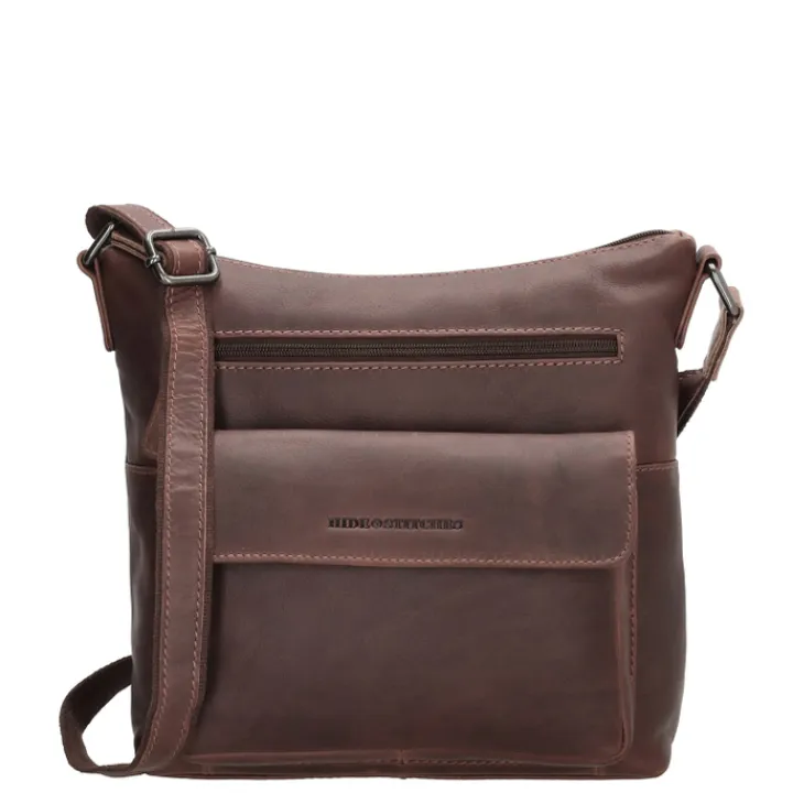 Schoudertassen|Crossbody>Hide & Stitches Japura Shoulderbag Large dark brown