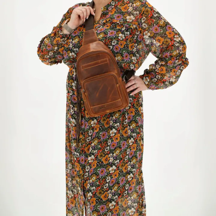 Sling Bags|Crossbody>Hide & Stitches Japura Slingbag cognac