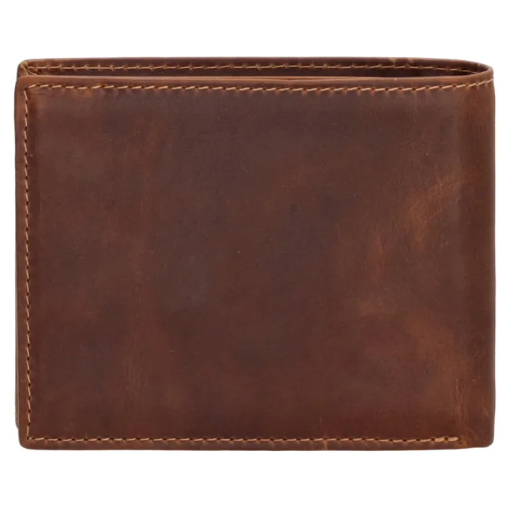 Rfid Portemonnees|Grote Portemonnees>Hide & Stitches Japura Wallet cognac
