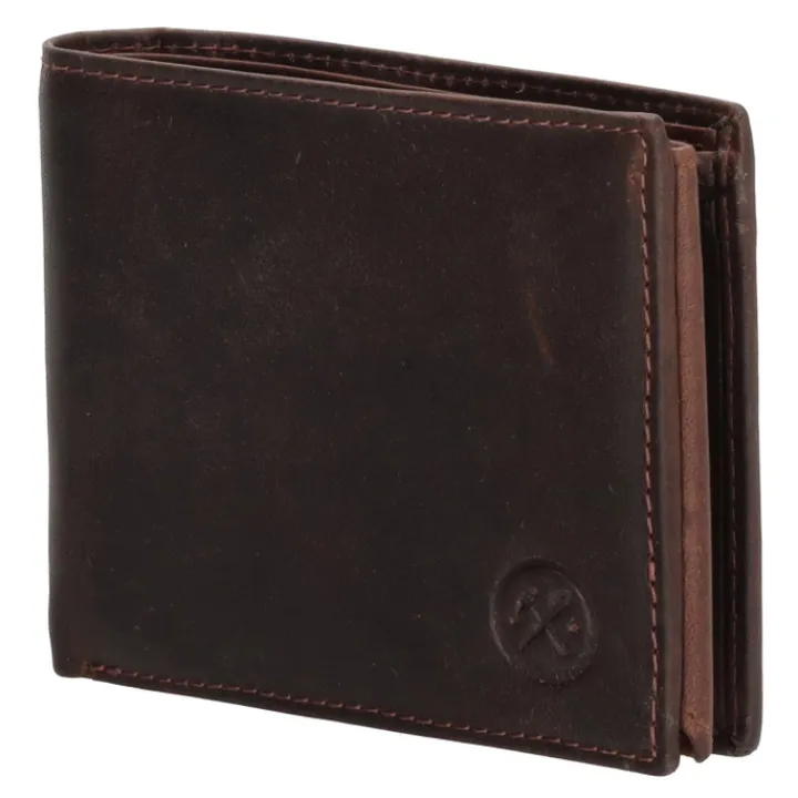 Rfid Portemonnees|Grote Portemonnees>Hide & Stitches Japura Wallet darkbrown