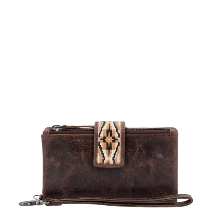 Grote Portemonnees|Leren Portemonnees>Hide & Stitches Next Navajo Wallet darkbrown