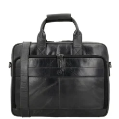 15.6 Inch Laptoptassen|Laptop Schoudertassen>Hide & Stitches Next Navajo Laptopbag black