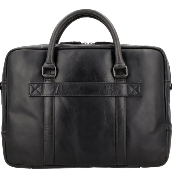 Aktetassen|15.6 Inch Laptoptassen>Hide & Stitches Next Navajo Laptopbag black