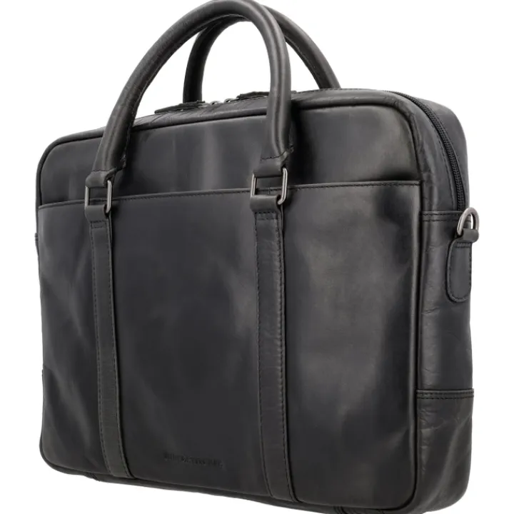 Aktetassen|15.6 Inch Laptoptassen>Hide & Stitches Next Navajo Laptopbag black