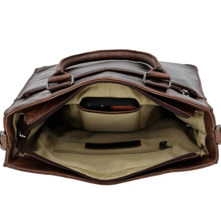 Shoppers|Damestassen>Hide & Stitches Next Navajo Shopper darkbrown