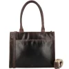 15.6 Inch Laptoptassen|Laptop Schoudertassen>Hide & Stitches Next Navajo Laptopbag darkbrown