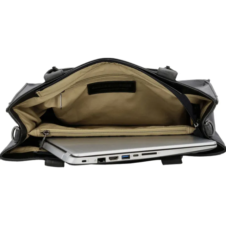 15.6 Inch Laptoptassen|Laptop Schoudertassen>Hide & Stitches Next Navajo Laptopbag black
