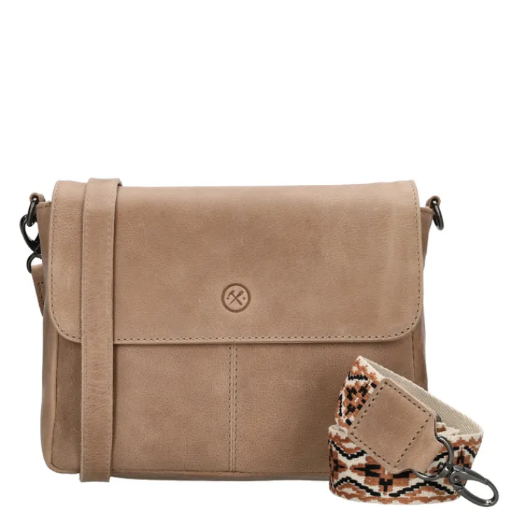 Schoudertassen|Crossbody>Hide & Stitches Next Navajo Shoulderbag sand