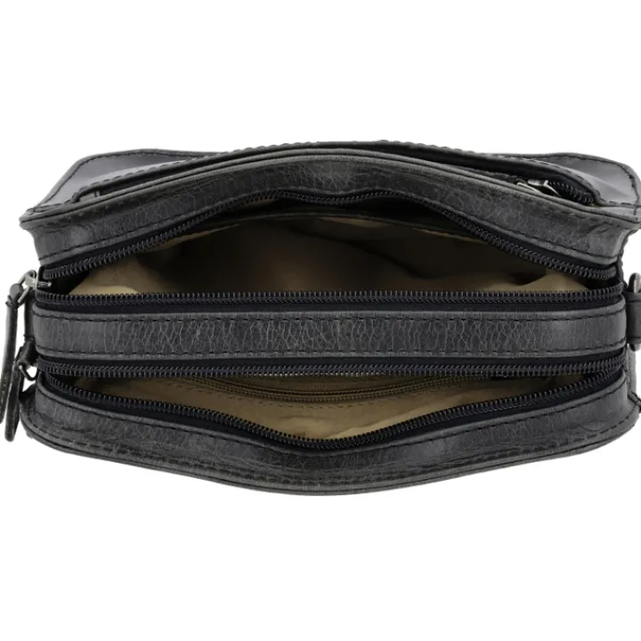 Schoudertassen|Crossbody>Hide & Stitches Next Navajo Shoulderbag black