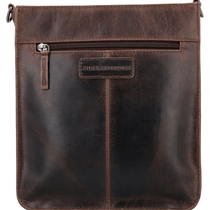 Schoudertassen|Crossbody>Hide & Stitches Next Navajo Shoulderbag darkbrown