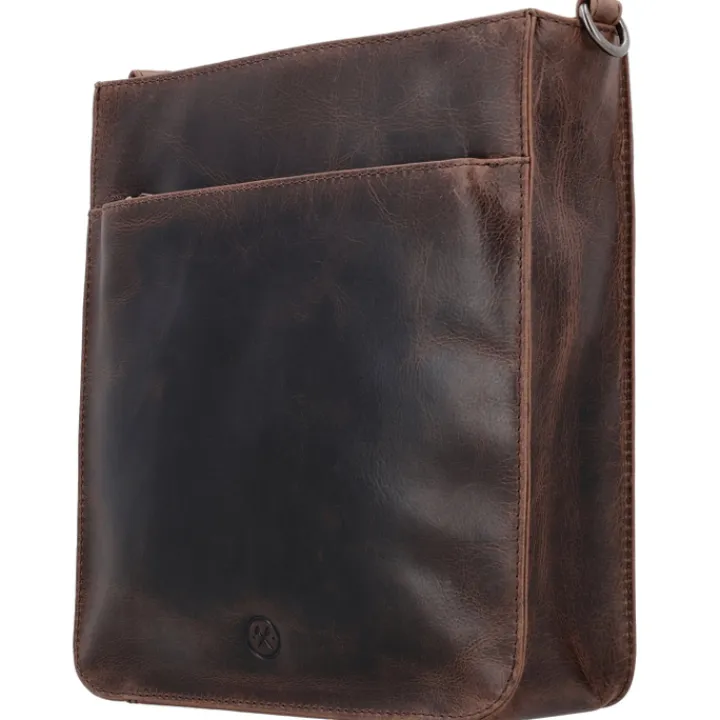 Schoudertassen|Crossbody>Hide & Stitches Next Navajo Shoulderbag darkbrown