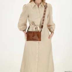Schoudertassen|Crossbody>Hide & Stitches Next Navajo Shoulderbag brown
