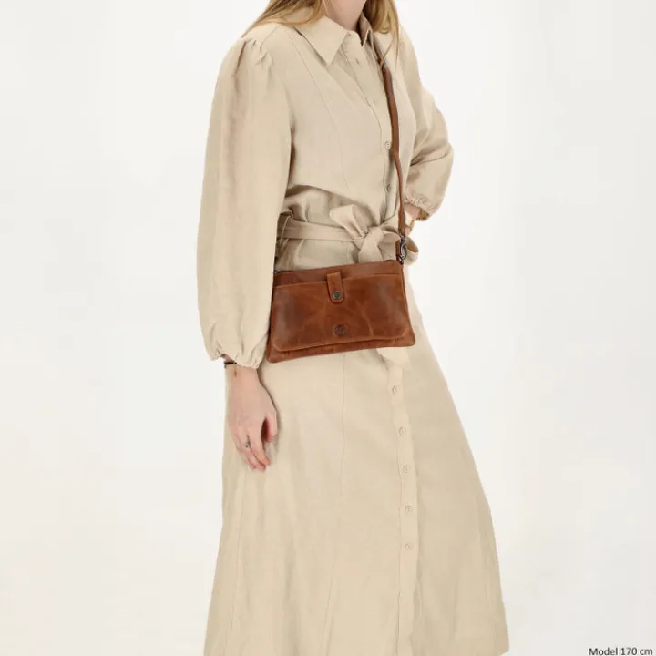 Schoudertassen|Crossbody>Hide & Stitches Next Navajo Shoulderbag brown