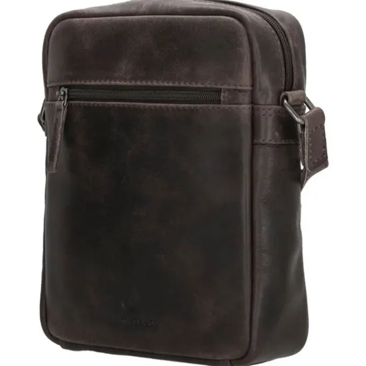 Schoudertassen|Crossbody>Hide & Stitches Next Navajo Shoulderbag dark brown