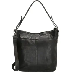 Schoudertassen|Damestassen>Hide & Stitches Paint Rock Hobo Shoulderbag black