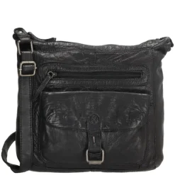 Schoudertassen|Crossbody>Hide & Stitches Paint Rock Shoulderbag black