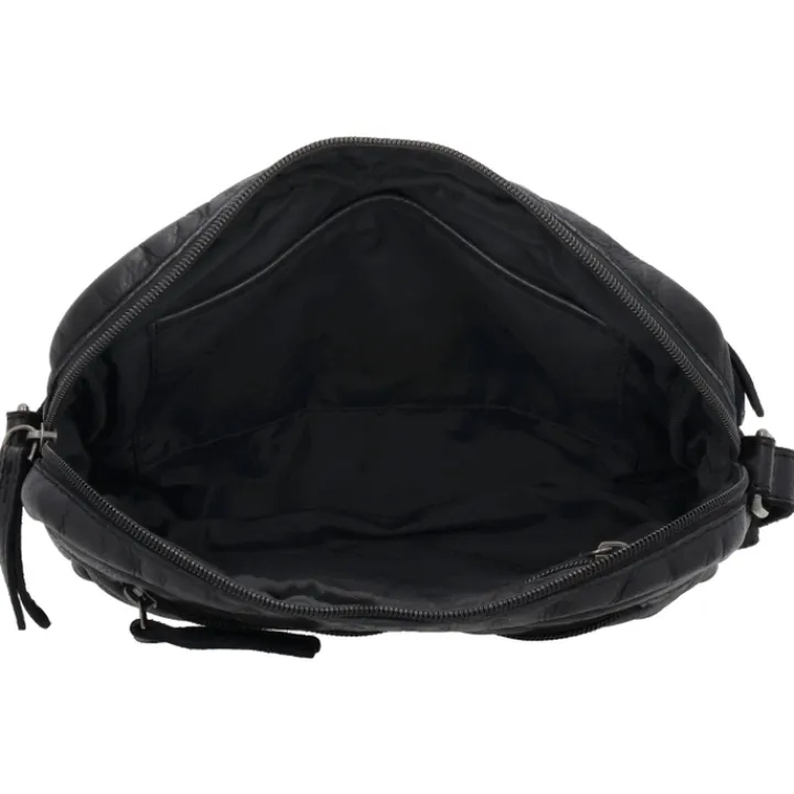 Schoudertassen|Crossbody>Hide & Stitches Paint Rock Shoulderbag black