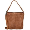 Schoudertassen|Damestassen>Hide & Stitches Paint Rock Hobo Shoulderbag cognac