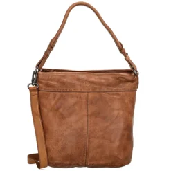 Schoudertassen|Damestassen>Hide & Stitches Paint Rock Hobo Shoulderbag cognac