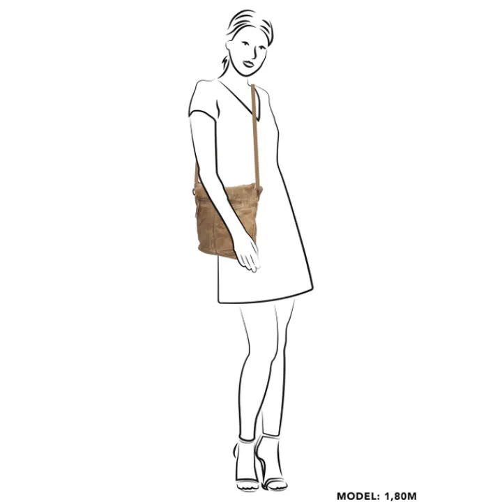 Schoudertassen|Crossbody>Hide & Stitches Paint Rock Shoulderbag sand
