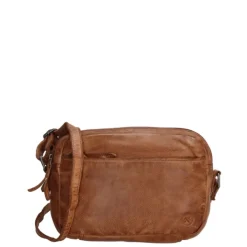Schoudertassen|Crossbody>Hide & Stitches Paint Rock Shoulderbag Small cognac