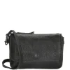 Schoudertassen|Crossbody>Hide & Stitches Paint Rock Crossover Shoulderbag Flap black