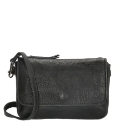 Schoudertassen|Crossbody>Hide & Stitches Paint Rock Crossover Shoulderbag Flap black