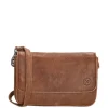 Schoudertassen|Crossbody>Hide & Stitches Paint Rock Crossover Shoulderbag Flap cognac