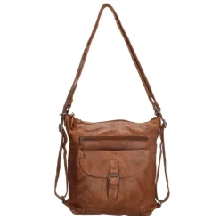 Schoudertassen|Damestassen>Hide & Stitches Paint Rock Backpack Shopper cognac