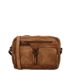 Schoudertassen|Crossbody>Hide & Stitches Paint Rock Shoulderbag cognac
