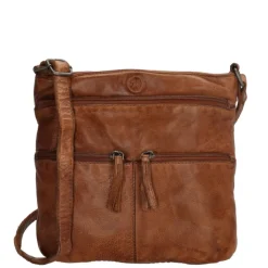 Schoudertassen|Crossbody>Hide & Stitches Paint Rock Shoulderbag High cognac