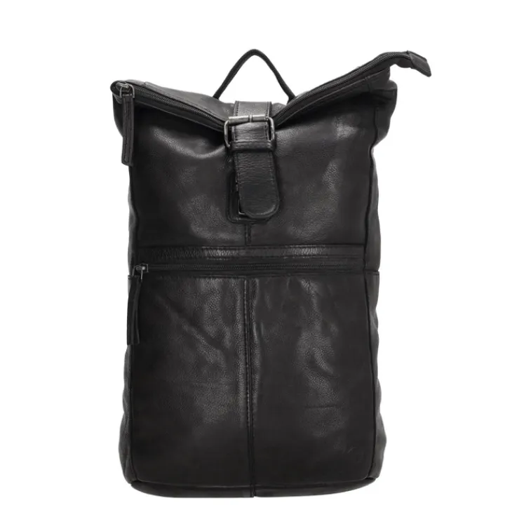 Mini Rugzakken|Kleine Rugzakken>Hide & Stitches Paint Rock Rolltop Backpack black