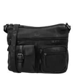 Schoudertassen|Crossbody>Hide & Stitches Paint Rock Shoulderbag black